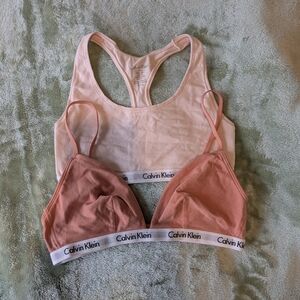 Calvin Klein Women's Pink Bralette Set